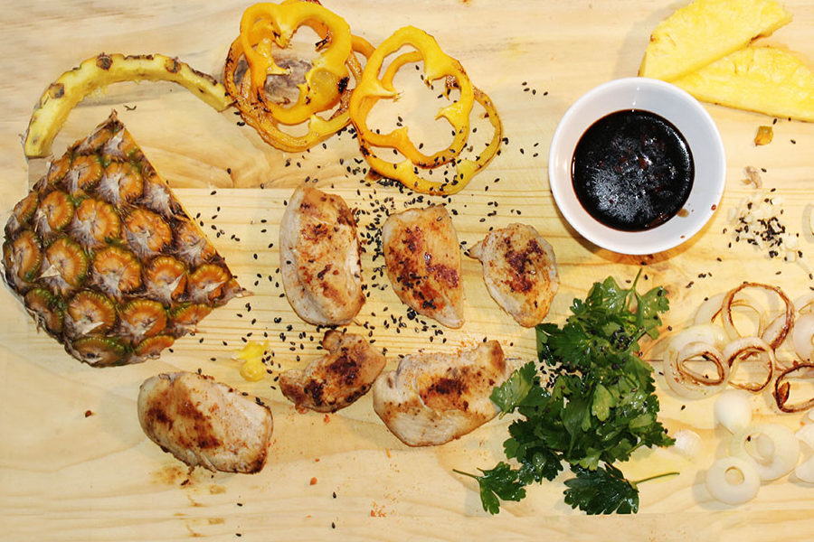 healthy-grilled-chicken-pineapple-teriyaki-wraps