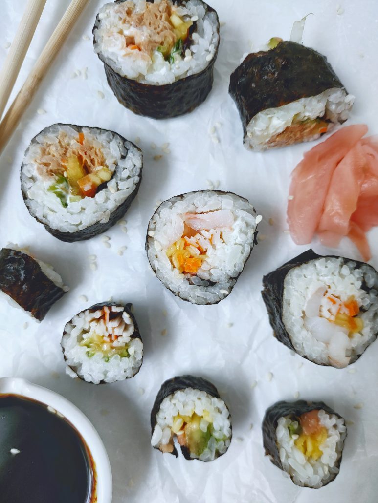 Simple Homemade Nori Sushi Rolls Recipe