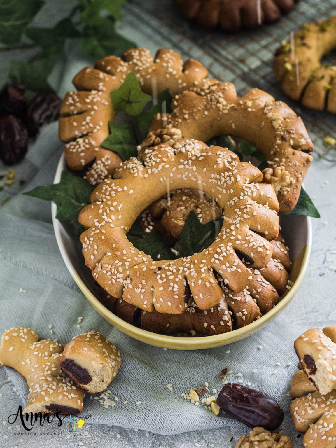 Aromatic Sweet Date Brioche “Maarouk” - Anna Cooking Concept