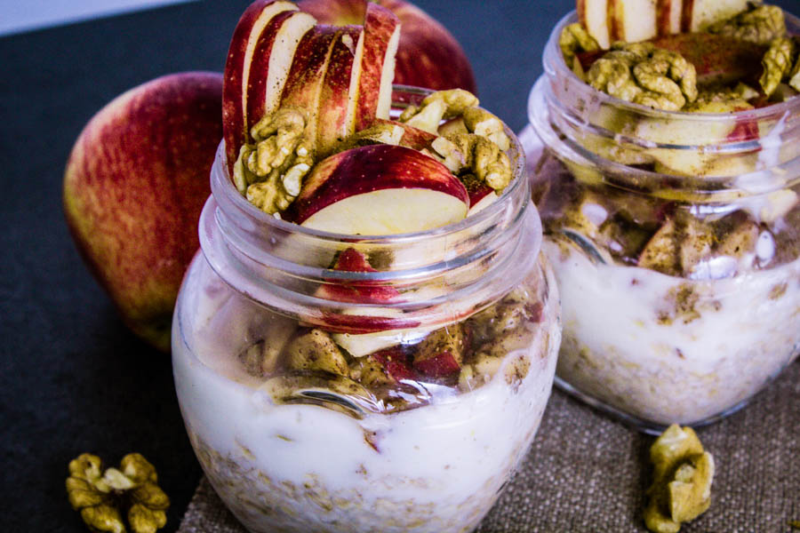Apple Pie Oatmeal Jar - Anna Cooking Concept